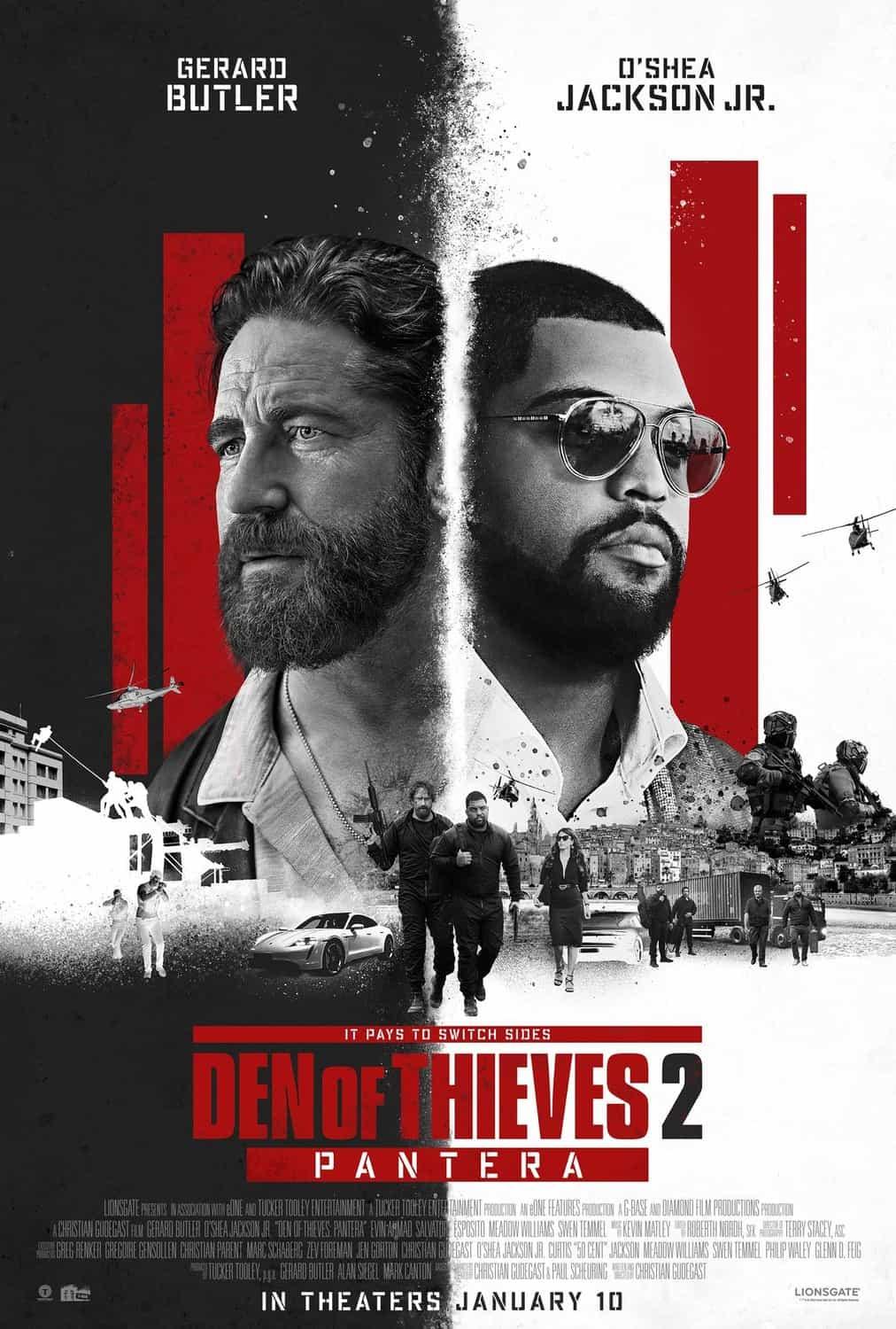 US Box Office Weekend Report 10th - 12th January 2025:  Den of Thieves 2 makes its North American box office debut at the top with a $15 Million debut