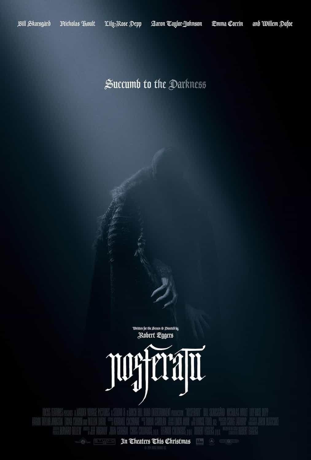 UK Box Office Weekend Report 3rd - 5th January 2025:  Nosferatu tops the UK box office on its debut weekend of release