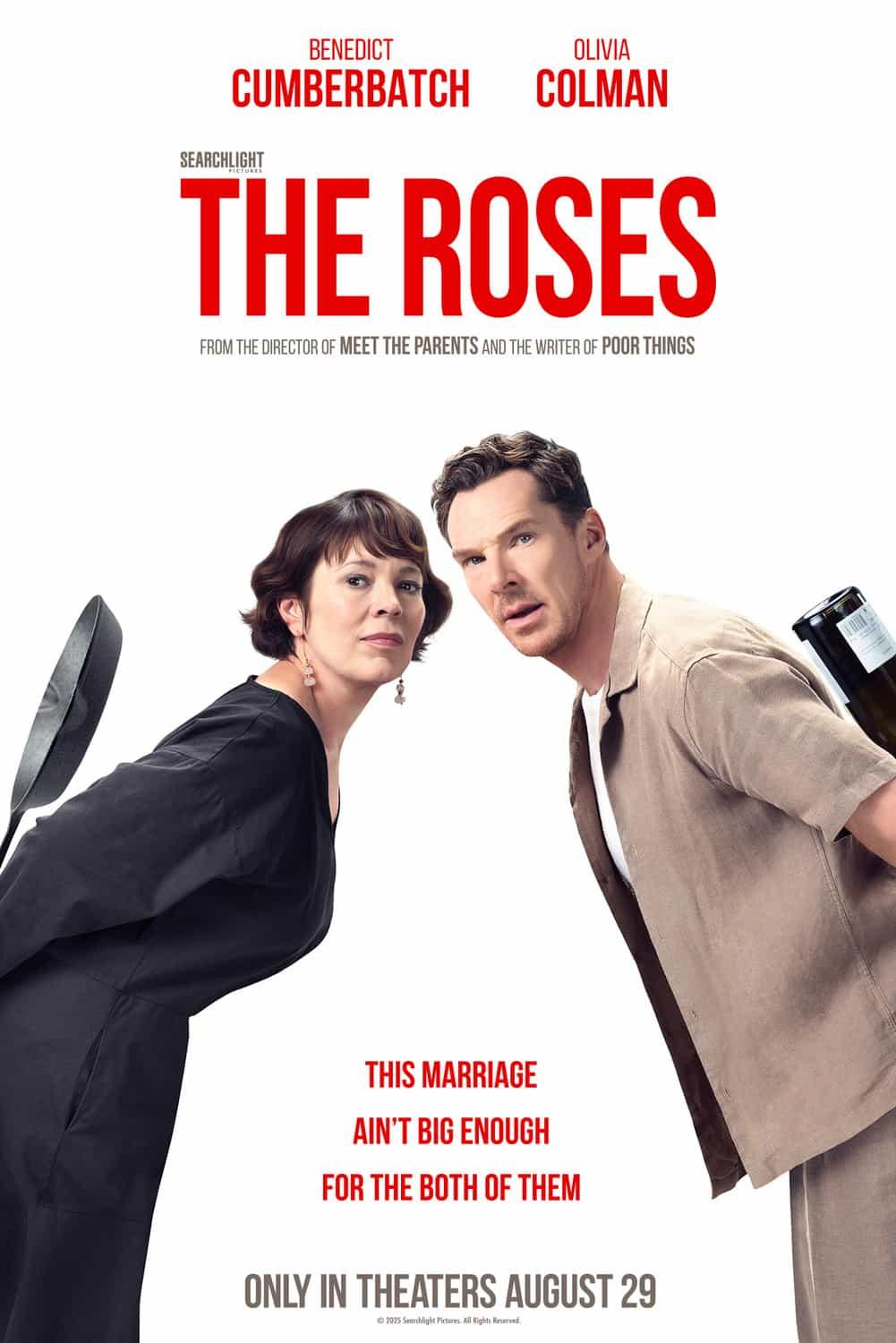 UK Box Office Weekend Report 29th - 31st August 2025:  Olivia Coleman and Benedict Cumberbatch star in The Roses which makes its debut a the top of the UK box office